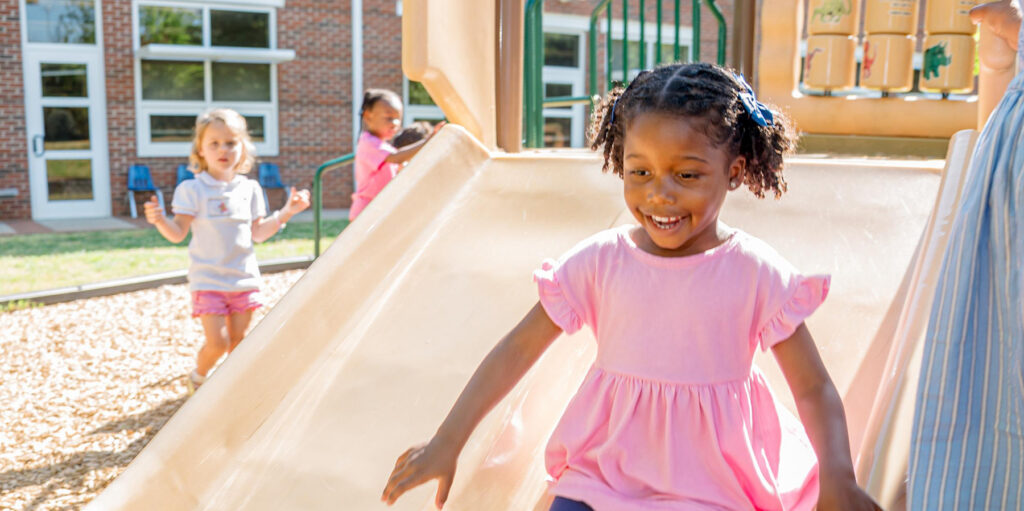 Children on playground at Canterbury